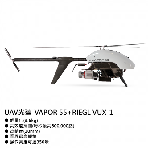 航測儀器-UAV光達VAPOR55+VUX-1