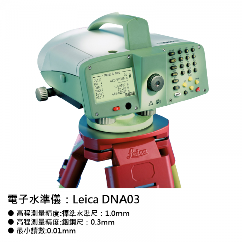 地測儀器-電子水準儀：DNA03